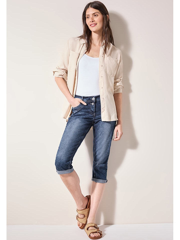 Cecil Rybaczki dżinsowe w kolorze granatowym rozmiar: W25/L22