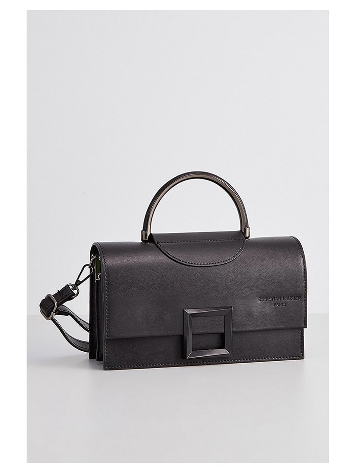 Christian Laurier Skórzana torebka "Milo" w kolorze czarnym - 22 x 15 x 8 cm rozmiar: onesize