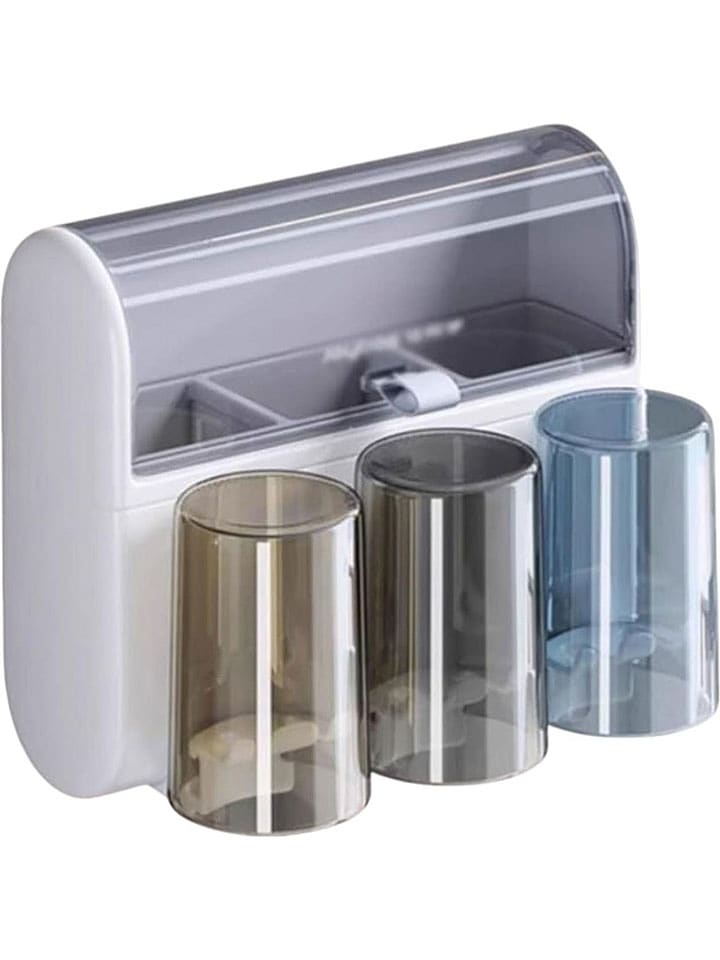 Joybos Organizer łazienkowy w kolorze białym - 24,2 x 22 x 14,2 cm rozmiar: onesize