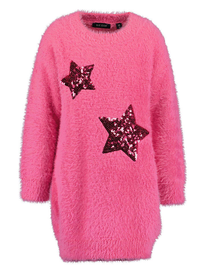 Blue Seven Sukienka dzianinowa w kolorze różowym rozmiar: 98
