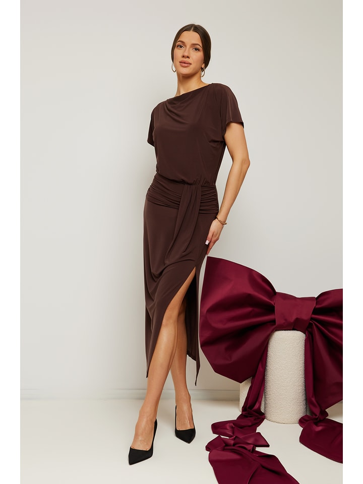 made of emotion Sukienka w kolorze brązowym rozmiar: XL