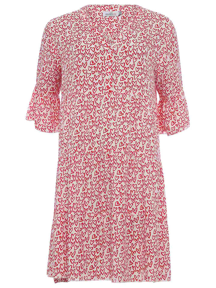 Zwillingsherz Sukienka "Hetwig" w kolorze czerwonym rozmiar: onesize