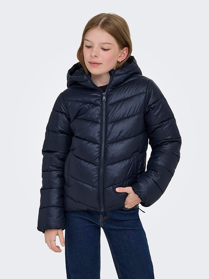 KIDS ONLY Kurtka pikowana "Kajsa" w kolorze granatowym rozmiar: 146