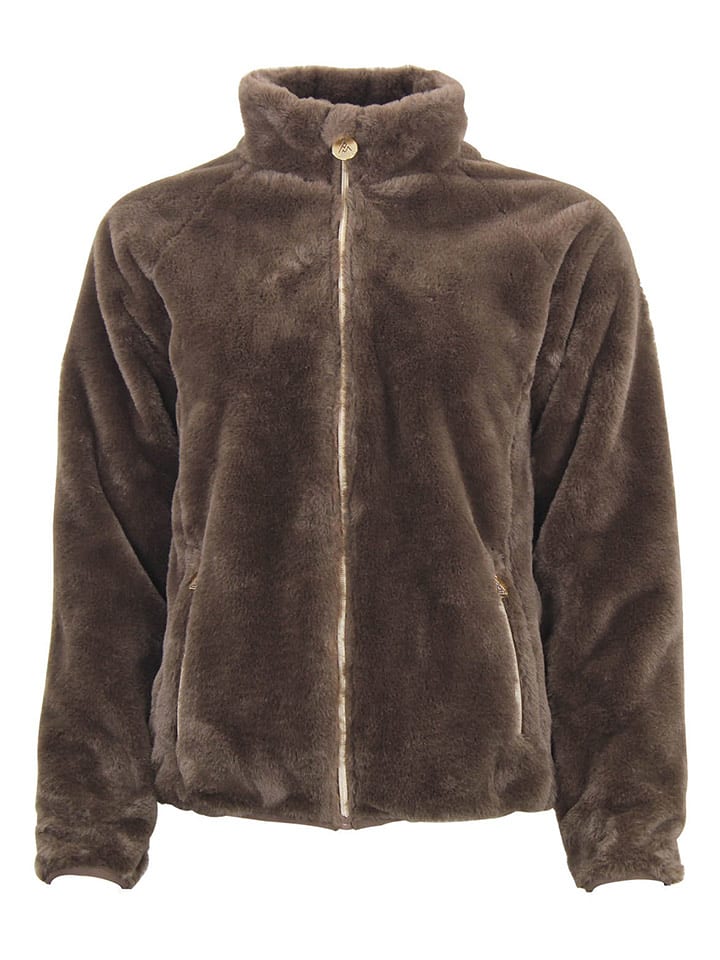 Peak Mountain Kurtka polarowa "Arendel" w kolorze brązowym rozmiar: L