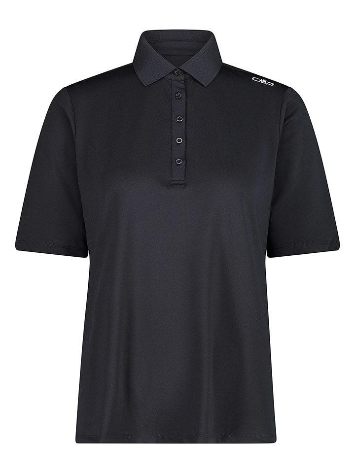 CMP Funkcyjna koszulka polo w kolorze czarnym rozmiar: 40