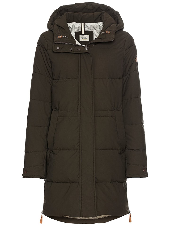 Camel Active Płaszcz zimowy w kolorze ciemnozielonym rozmiar: 40