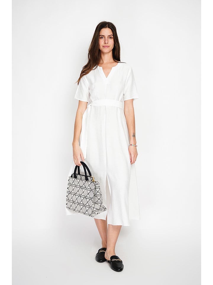 ASSUILI Sukienka w kolorze białym rozmiar: 40