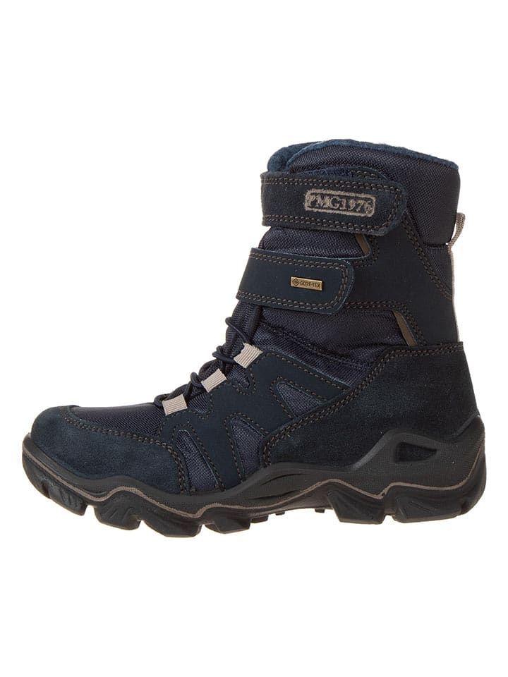 Primigi Skórzane kozaki zimowe "Path" w kolorze granatowym rozmiar: 25