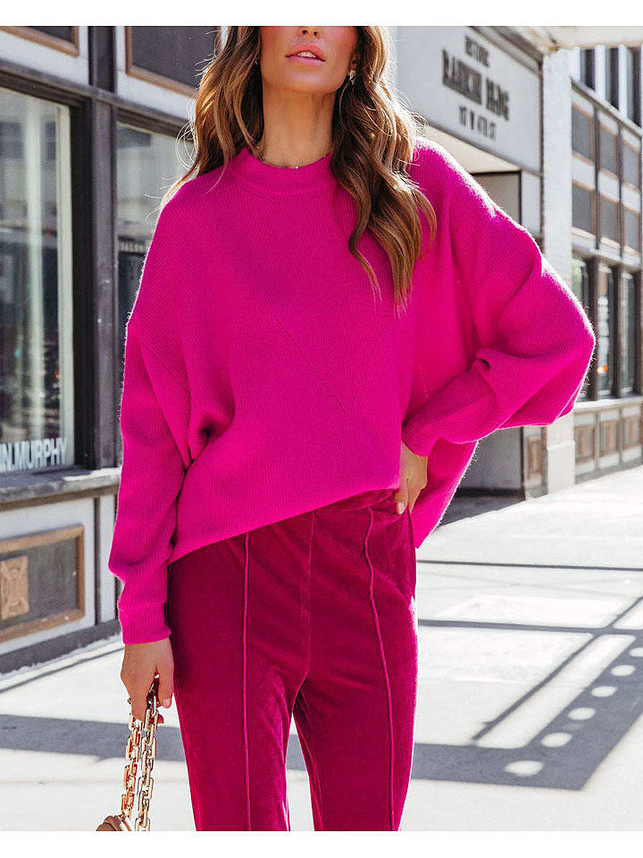 Milan Kiss Sweter w kolorze różowym rozmiar: XL