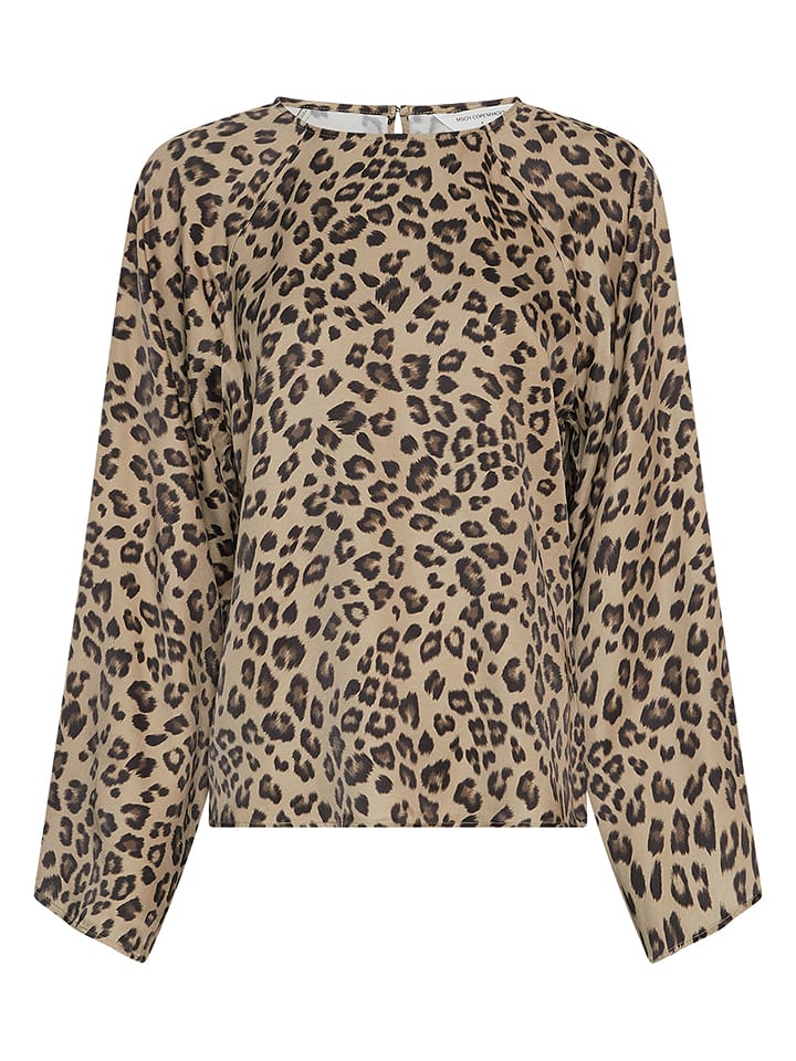 MOSS COPENHAGEN Bluzka w kolorze beżowo-czarnym rozmiar: L