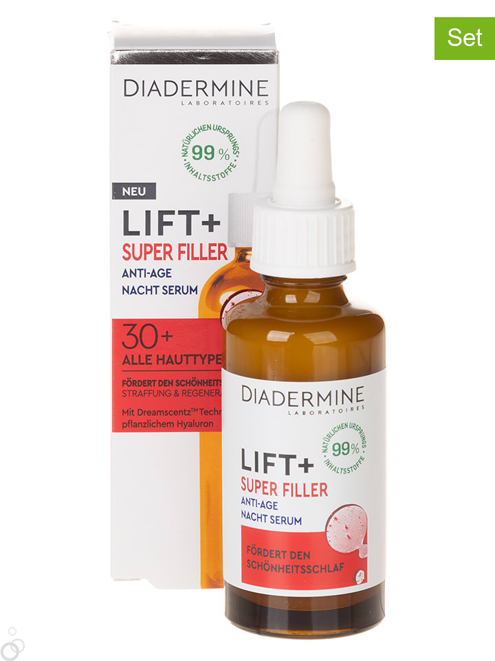 DIADERMINE Serum na noc (3 szt.) "Lift+Super Filler" - po 30 ml rozmiar: onesize