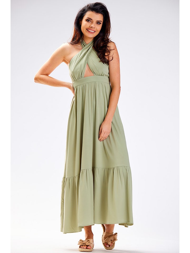 Awama Sukienka w kolorze khaki rozmiar: L