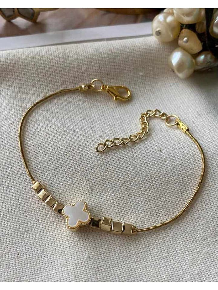 Luseera Pozłacana bransoletka z elementem ozdobnym rozmiar: onesize