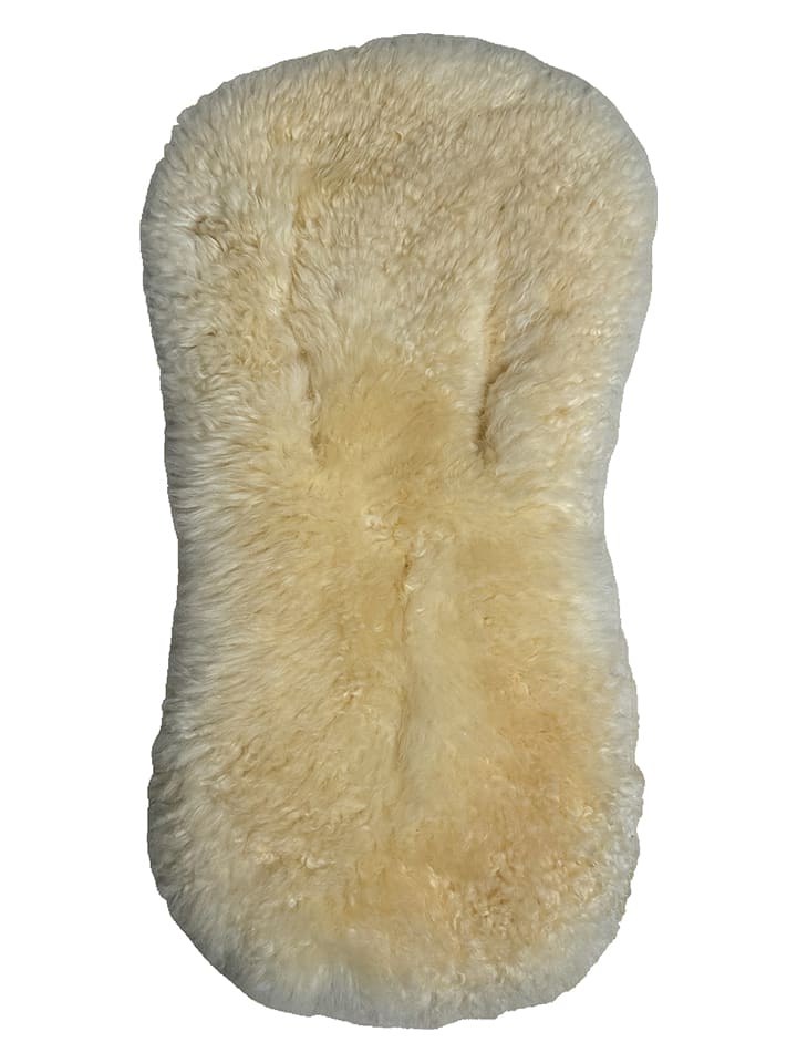 Kaiser Naturfellprodukte Nakładka wełniana "Milky sand" w kolorze beżowym - 77 x 35 cm rozmiar: onesize