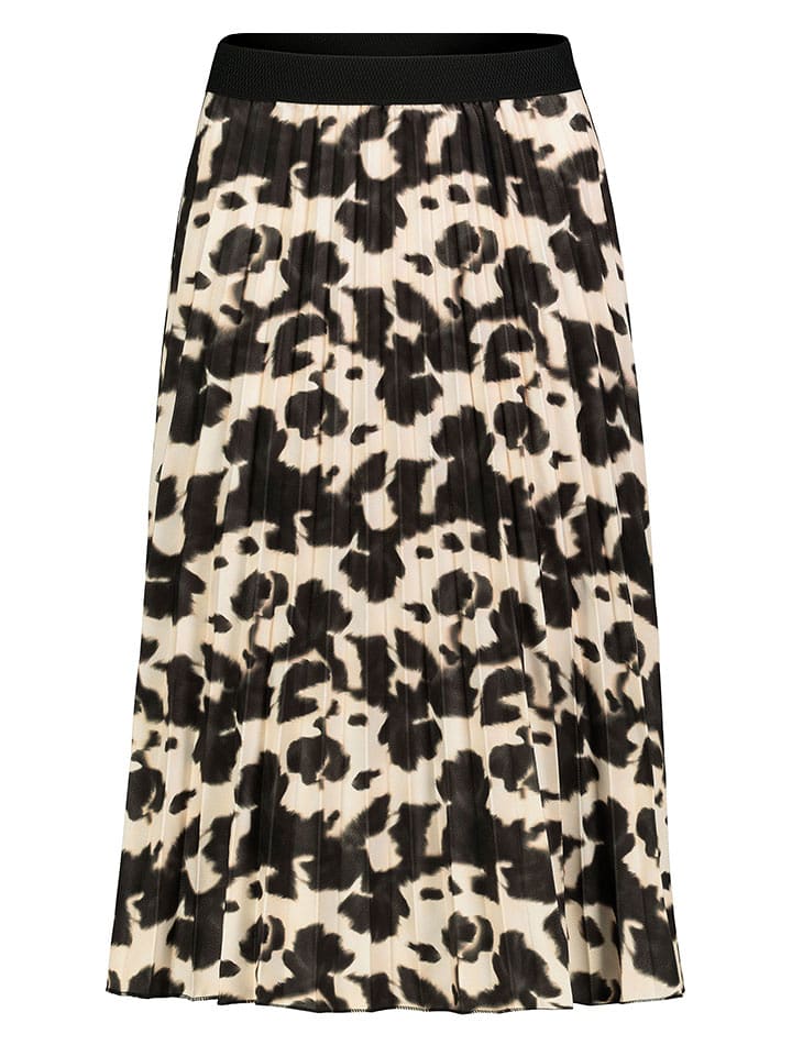 Sublevel Sukienka w kolorze beżowo-czarnym rozmiar: L/XL