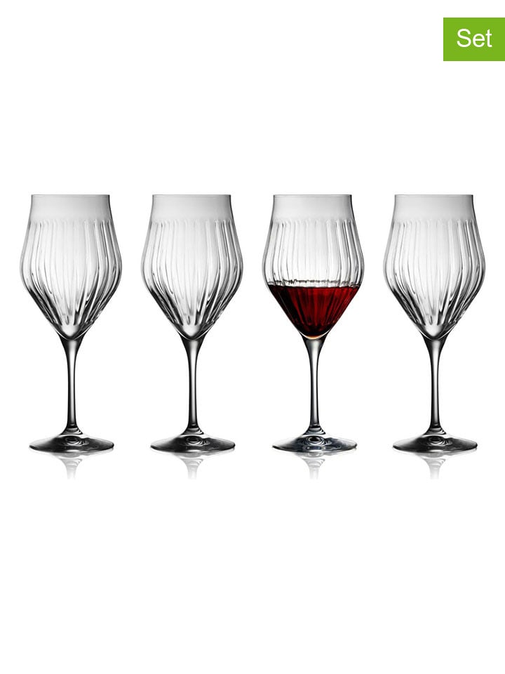 Lyngby Glas Kieliszki (4 szt.) "Ane" do czerwonego wina - 650 ml rozmiar: onesize