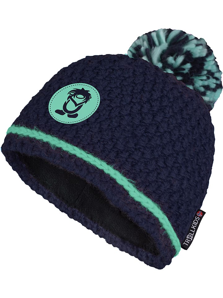 Trollkids Czapka "Hemsedal" w kolorze granatowym rozmiar: 48-52 cm