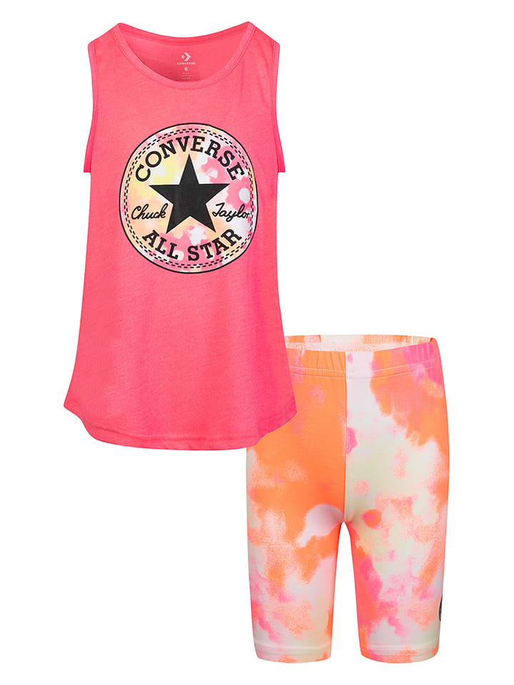 Converse 2-częściowy zestaw w kolorze różowym rozmiar: 86/92