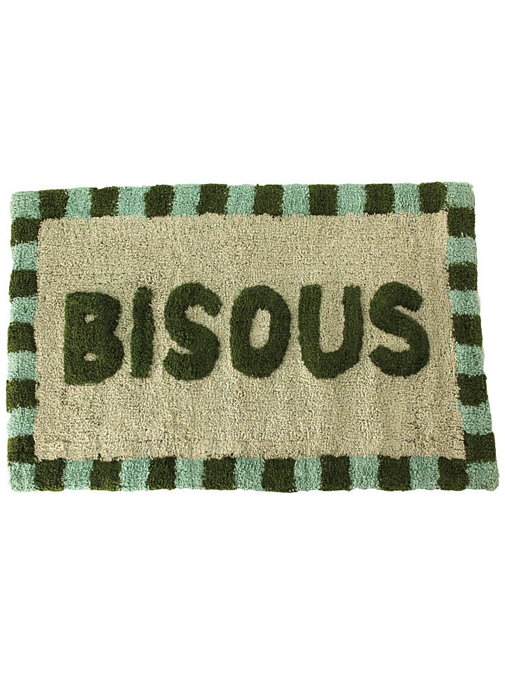 Kersten Dywanik łazienkowy "Bisous" w kolorze zielonym - 50 x 80 cm rozmiar: onesize