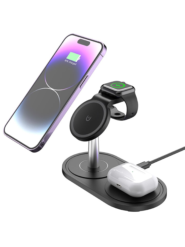 SWEET ACCESS Stacja ładująca 3w1 w kolorze czarnym rozmiar: onesize