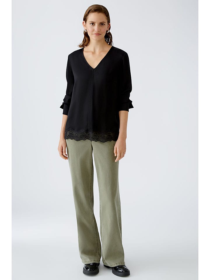 Oui Bluzka w kolorze czarnym rozmiar: 36