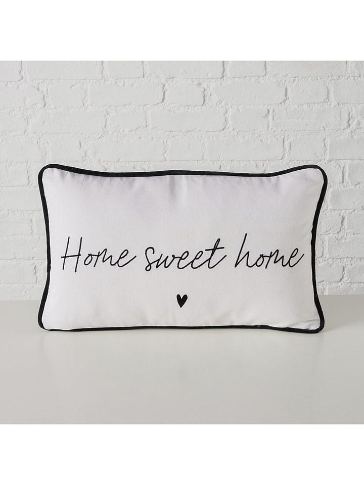 Boltze Poduszka "Homa" w kolorze biało-czarnym - 50 x 30 cm rozmiar: onesize