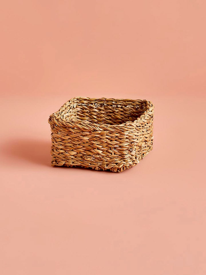 BELLA MAISON Koszyk "Kiara" w kolorze jasnobrązowym - 18 x 18 x 8 cm rozmiar: onesize