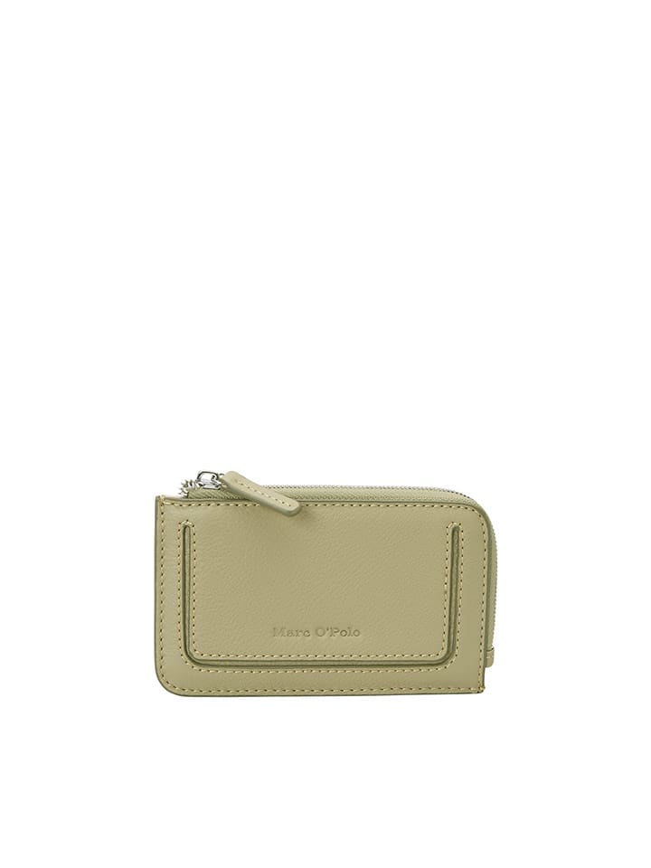 Marc O´Polo Skórzany portfel w kolorze khaki - 14 x 8 x 1,5 cm rozmiar: onesize