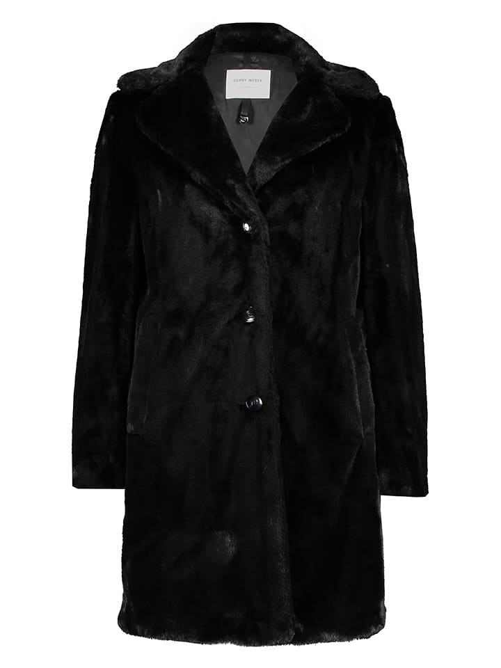 Gerry Weber Płaszcz pluszowy w kolorze czarnym rozmiar: 42