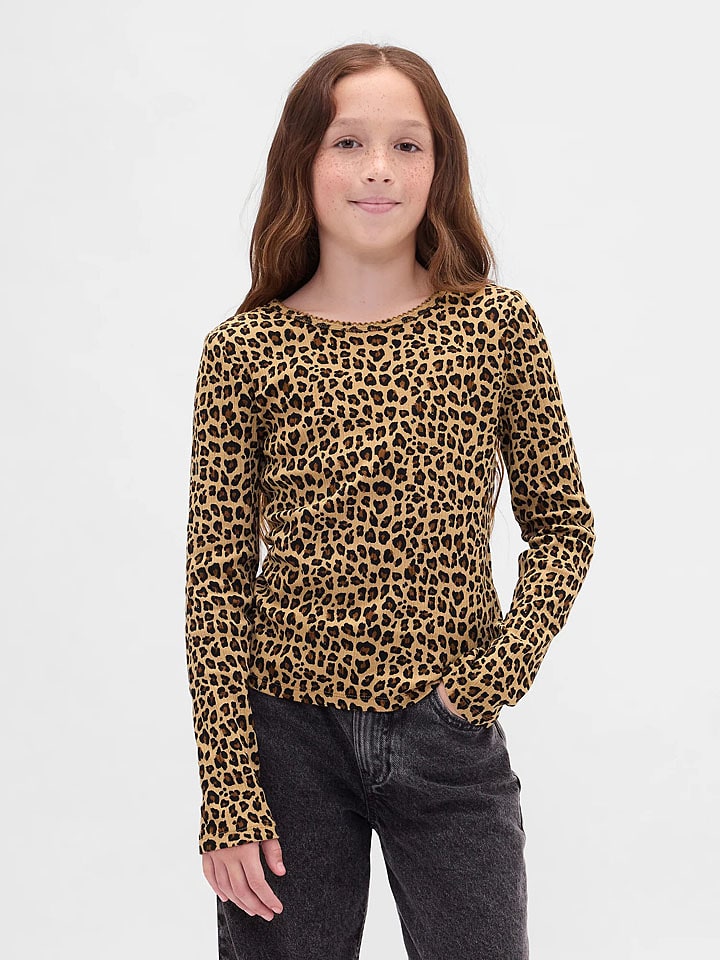 GAP Koszulka w kolorze jasnobrązowym rozmiar: 116/122