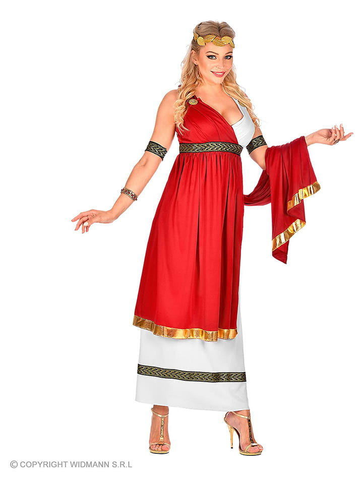 Carnival Party 3-częściowy kostium w kolorze czerwono-białym rozmiar: S