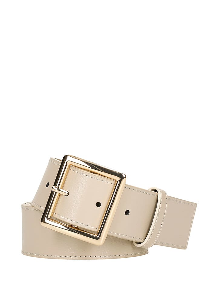 Wojas Skórzany pasek w kolorze beżowym rozmiar: 90