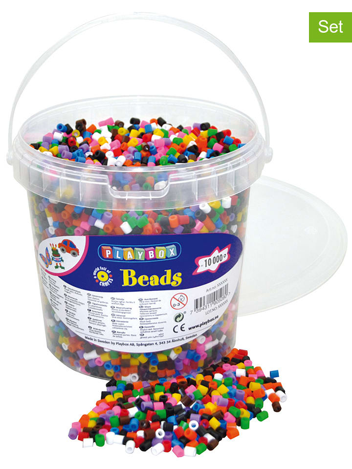 Playbox 10.000-częściowy zestaw koralików do prasowanek - 5+ rozmiar: onesize