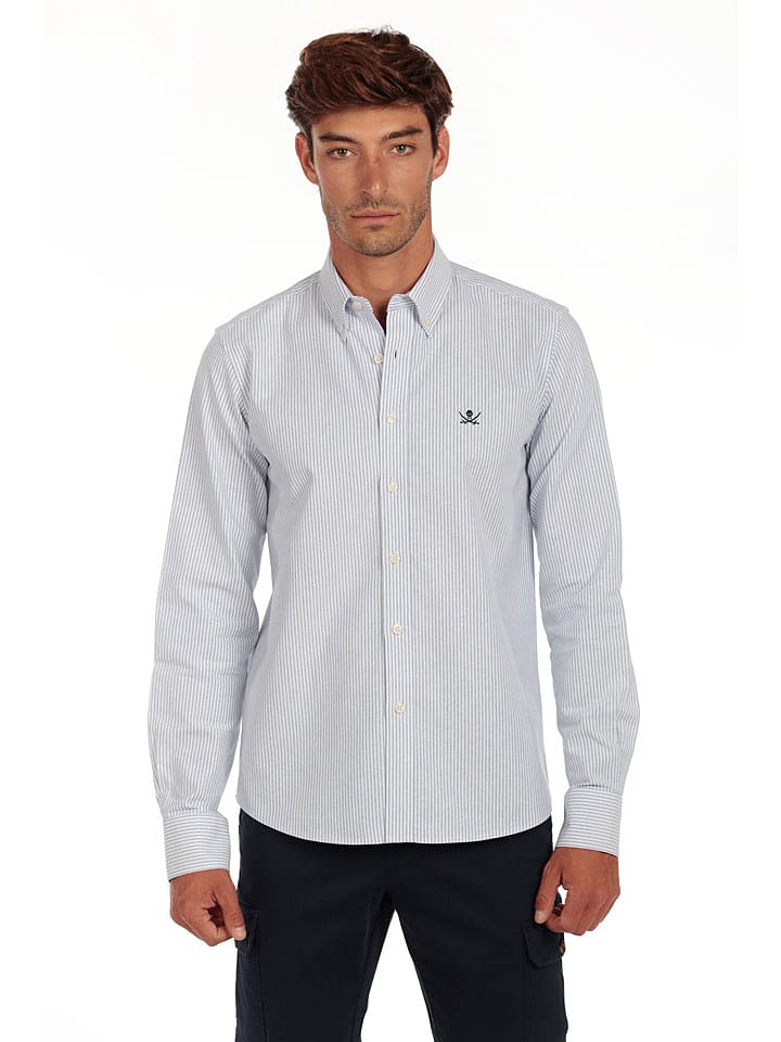 The Time of Bocha Koszula "Oxford" w kolorze błękitno-białym rozmiar: XL