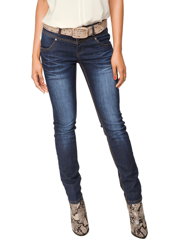 Heine Dżinsy - Slim fit - w kolorze niebieskim rozmiar: 34