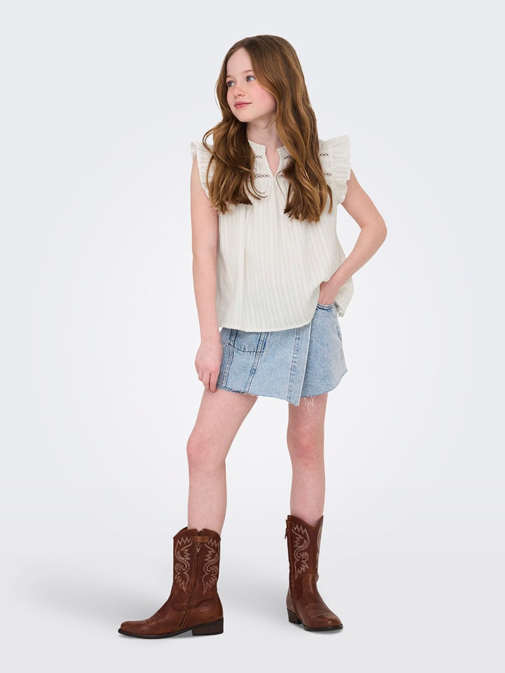 KIDS ONLY Bluzka "Camille" w kolorze kremowym rozmiar: 134