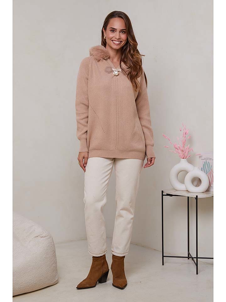 Soft Cashmere Sweter w kolorze karmelowym rozmiar: 34/36