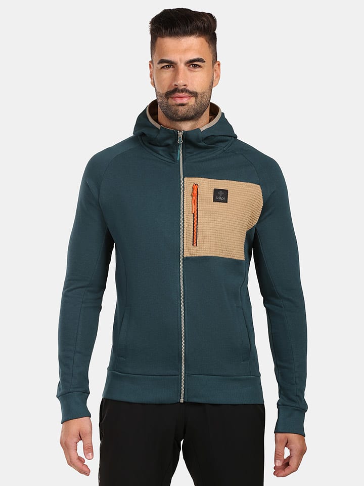 Kilpi Bluza "Balu" w kolorze zielono-beżowym rozmiar: XL