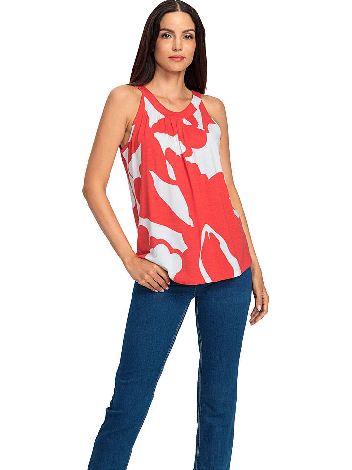 Heine Top w kolorze kremowo-czerwonym rozmiar: 42