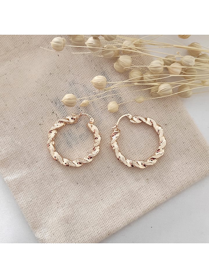 atelier MIU Pozłacane kolczyki-kreole rozmiar: onesize