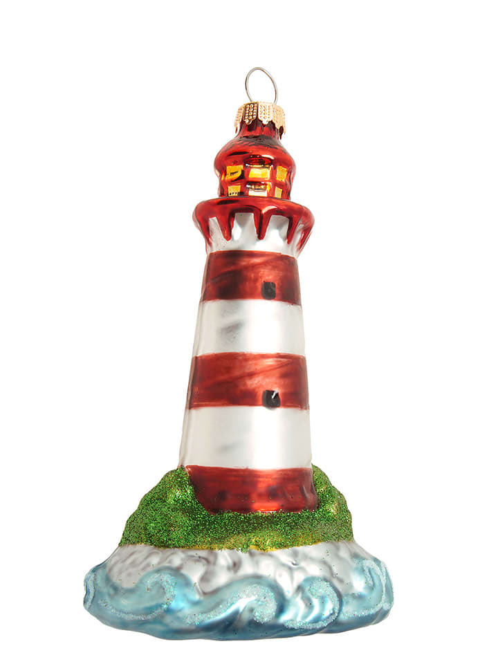 Krebs Glas Lauscha Ozdoba choinkowa ze wzorem - wys. 12 cm rozmiar: onesize