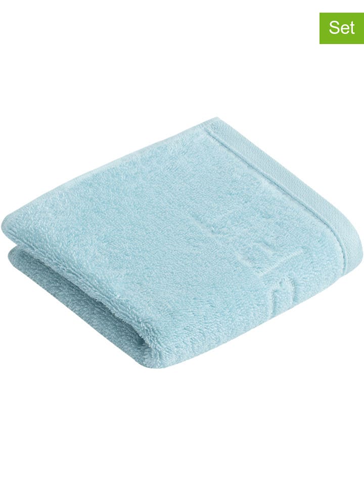 ESPRIT Ręczniki (6 szt.) "Modern Solid" w kolorze błękitnym dla gości rozmiar: 30x50 cm