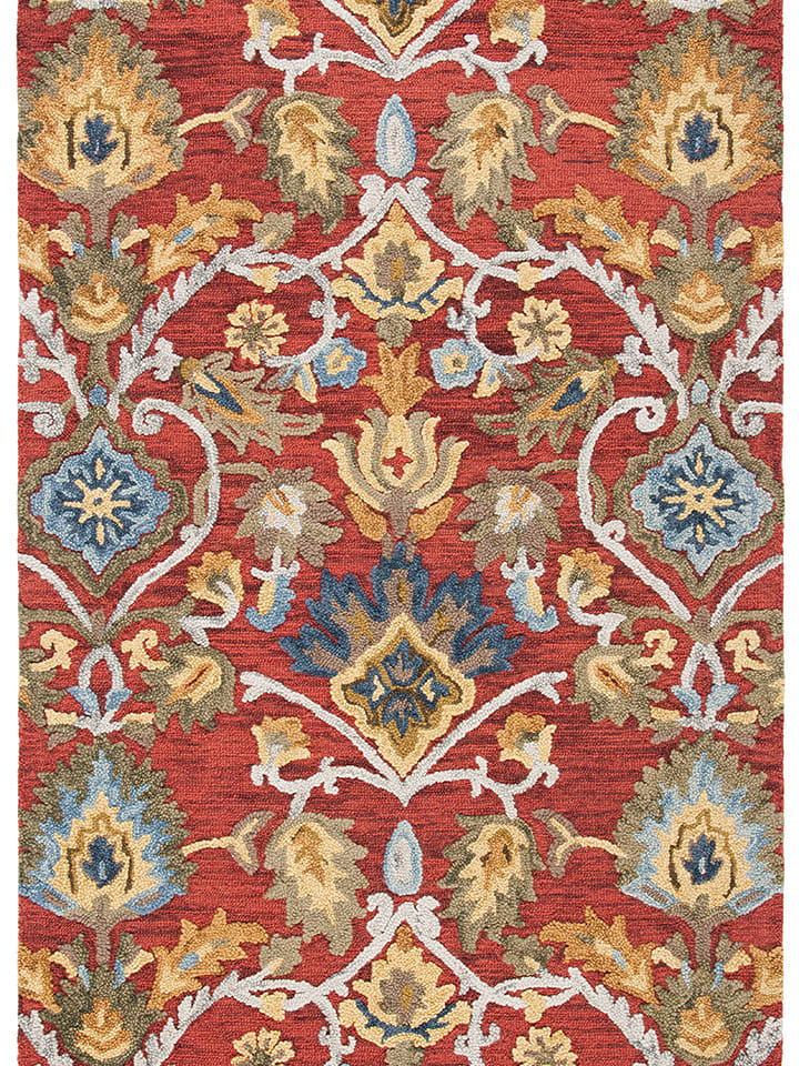 Safavieh Wełniany dywan w kolorze czerwonym ze wzorem rozmiar: 91x152 cm