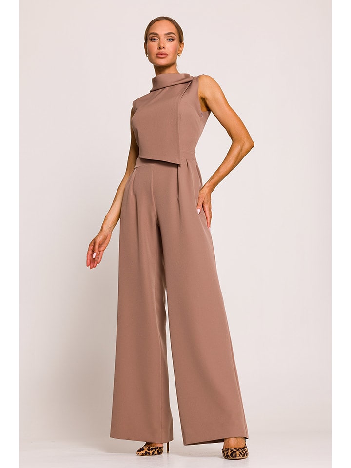 made of emotion Kombinezon w kolorze jasnobrązowym rozmiar: XL