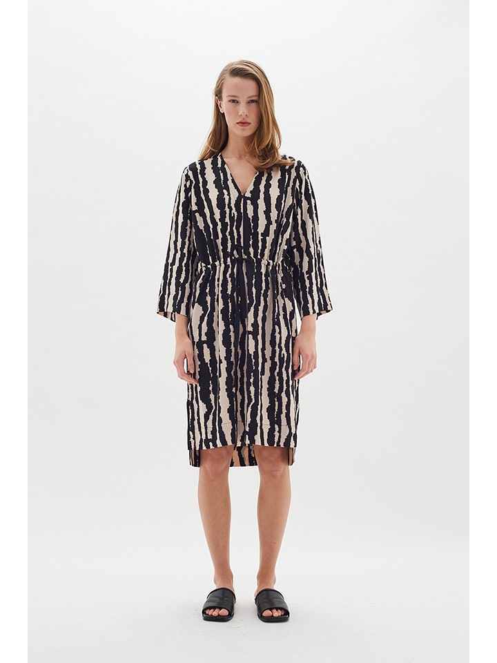 InWear Sukienka w kolorze beżowo-czarnym rozmiar: 42