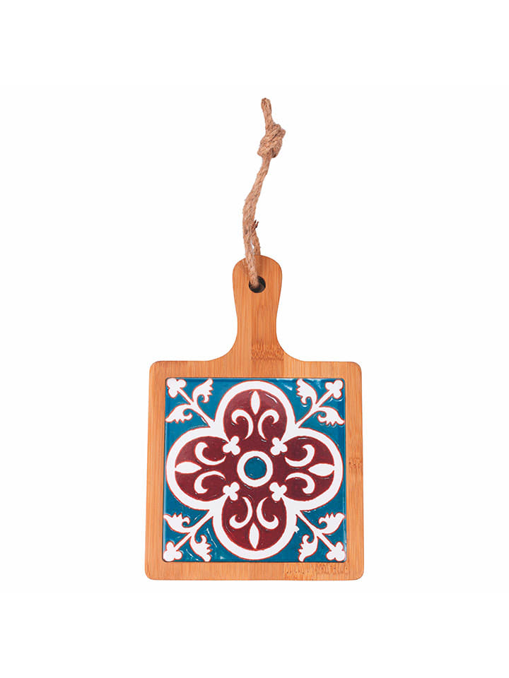 Villa d´Este Deska w kolorze jasnobrązowo-niebieskim do krojenia - 12,9 x 19,6 cm rozmiar: onesize