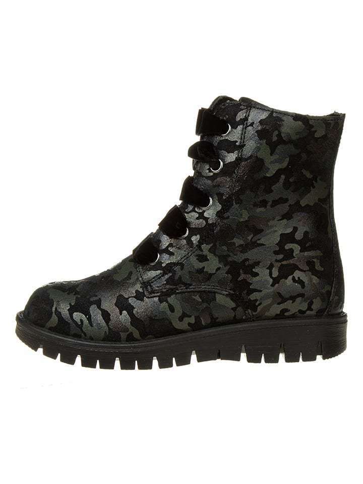 Primigi Skórzane botki w kolorze khaki rozmiar: 34