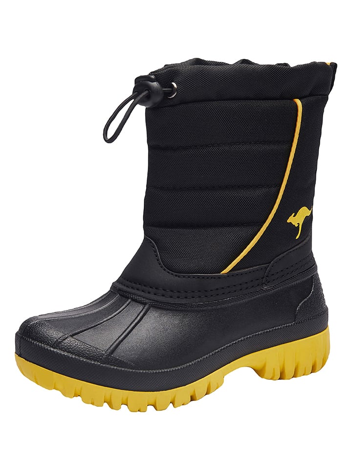 Kangaroos Kozaki zimowe "Ben" w kolorze czarno-żółtym rozmiar: 30