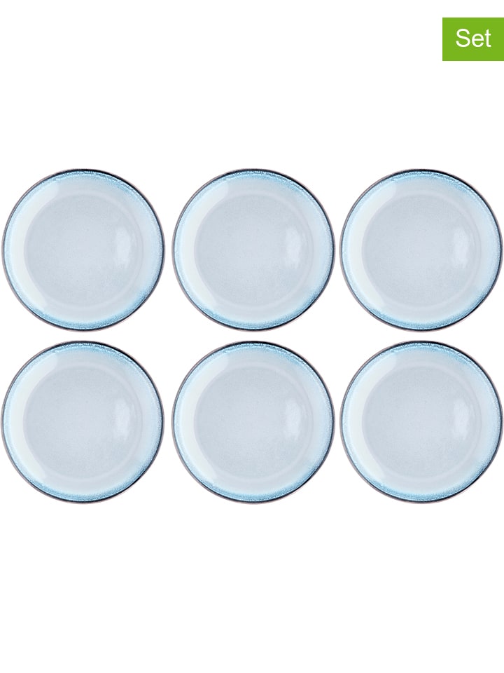 Björn Talerze obiadowe (6 szt.) "Genesis" w kolorze błękitnym - Ø 27 cm rozmiar: onesize