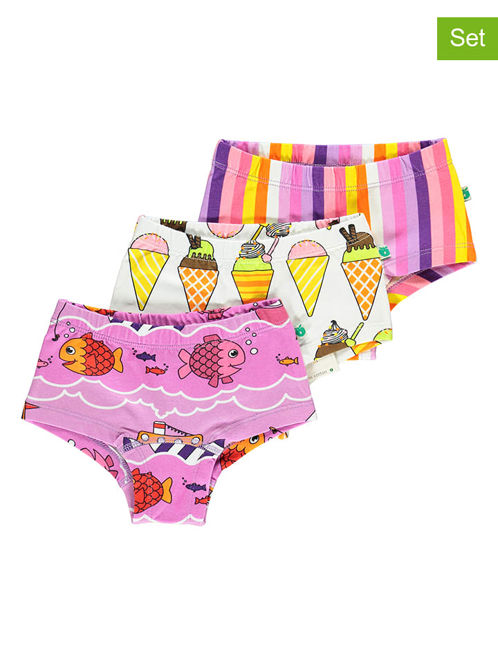 Småfolk Majtki (3 pary) w różnych kolorach rozmiar: 86/92